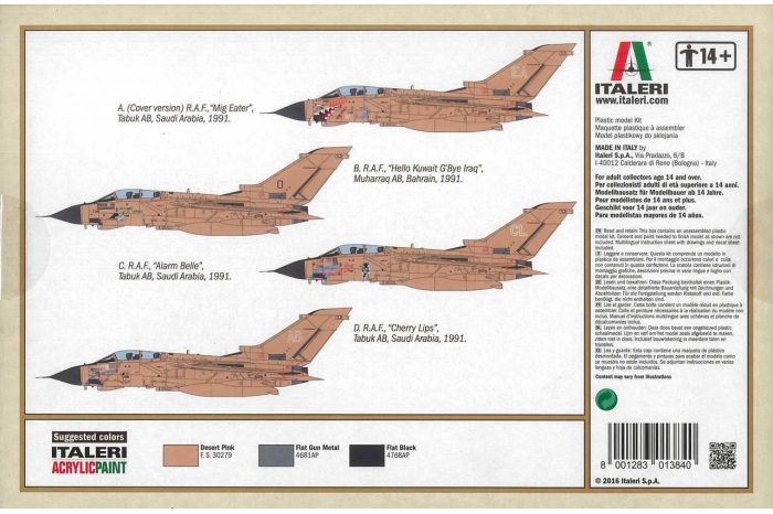 Model Kit letadlo 1384 - TORNADO GR.1 (1:72)