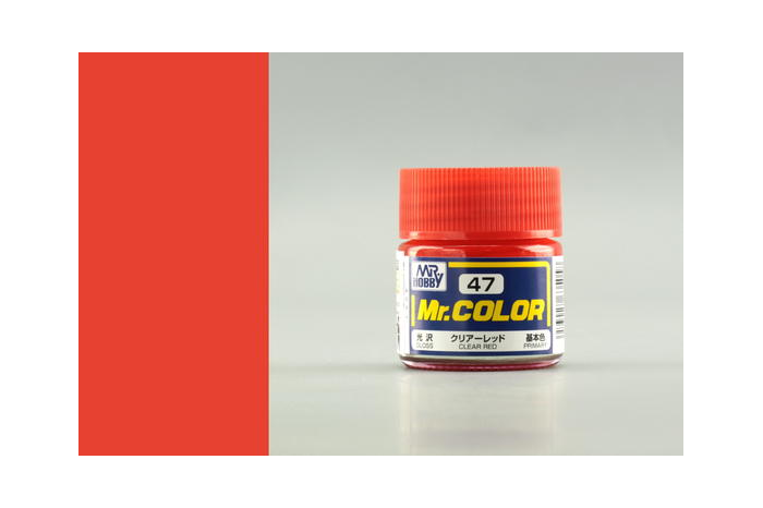 Mr. Color - C047: Transparentní červená