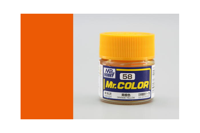 Mr. Color - C058: Oranžovo žlutá pololesklá