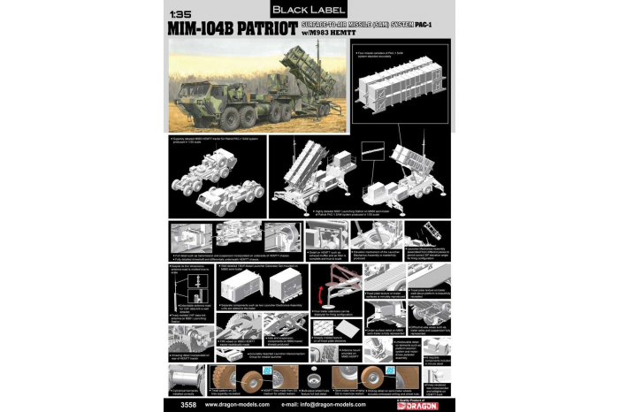 Model Kit military 3558 - MIM-104B PATRIOT (1:35)