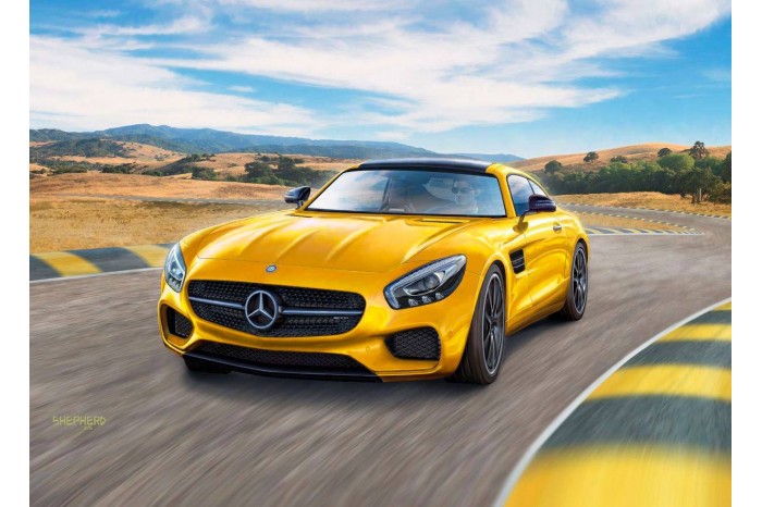 Plastic ModelKit auto 07028 - Mercedes AMG GT (1:24)