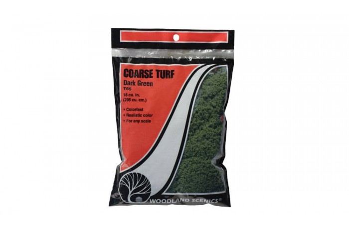 Hrubý tmavý trávník (Coarse Turf Dark Green Bag) - T65