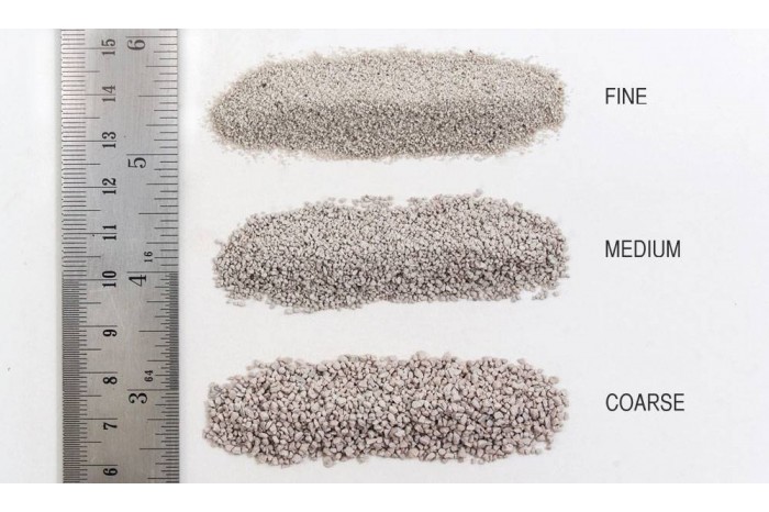 Jemný světlešedý štěrk (Light Gray Fine Ballast Shaker) - B1374