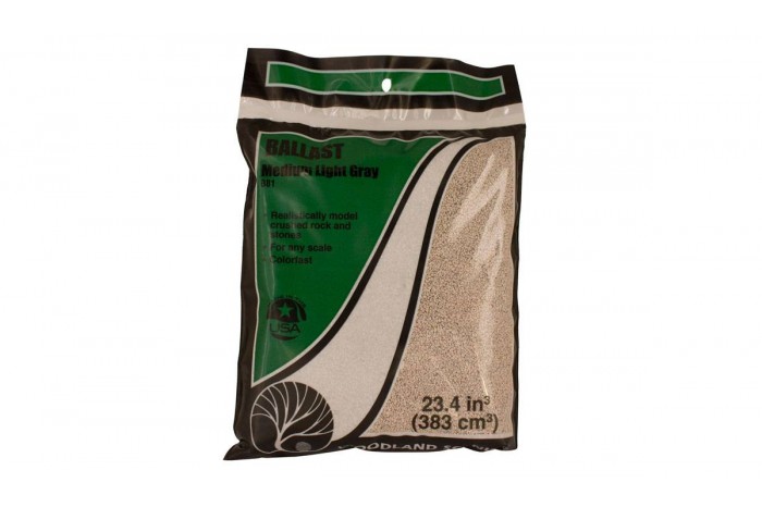 Jemný světlešedý štěrk (Light Gray Fine Ballast Bag) - B74