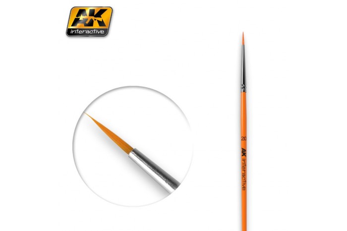 ROUND BRUSH 2/0 SYNTHETIC - AK602