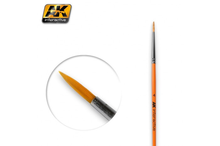 ROUND BRUSH 4 SYNTHETIC - AK605
