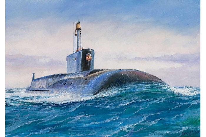 Model Kit ponorka 9058 - Borey-Class Nuclear Submarine "VLADIMIR MONOMAKH" (1:350)