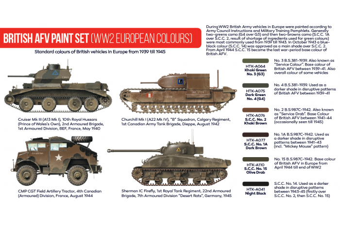 Britská technika v evropských barvách 2. sv. války (British AFV WW2 European colours) - AS22
