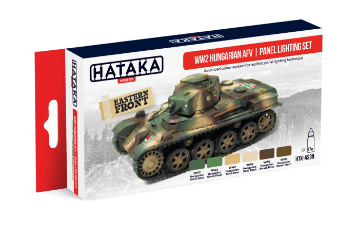 Maďarská technika 2. sv. války panelážní set (WW2 Hungarian AFV panel lighting set) - AS39