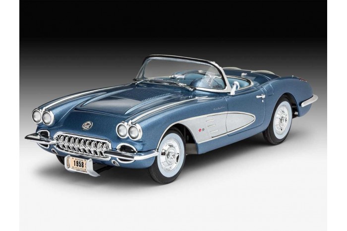 Plastic ModelKit auto 07037 - '58 Corvette Roadster (1:25)