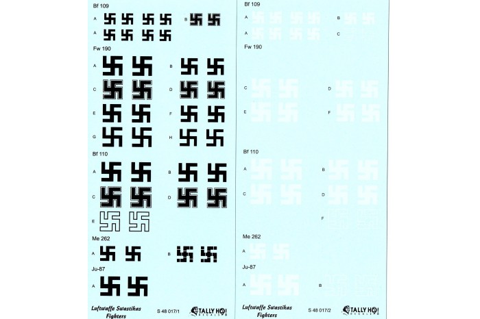 Stencils - Swastikas - fighters (1:48) - S48017
