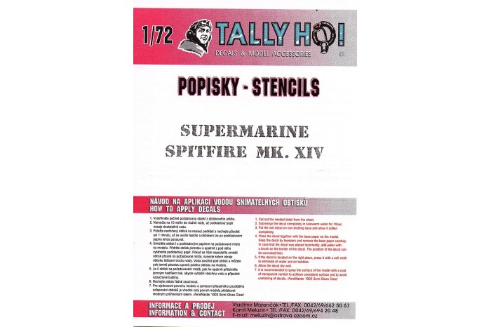 Stencils - Spitfire F Mk. XIV (1:72) - S72022