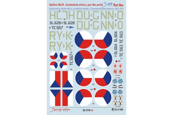 Obtisky - Cs Spitfires 1945-1952, part 1 (1:32) - 32010