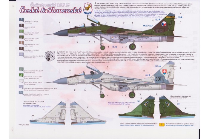 Obtisky - Mig-29, 9-12, part 1 (1:32) - 32008
