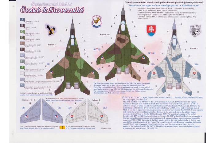 Obtisky - Mig-29, 9-12, part 1 (1:32) - 32008