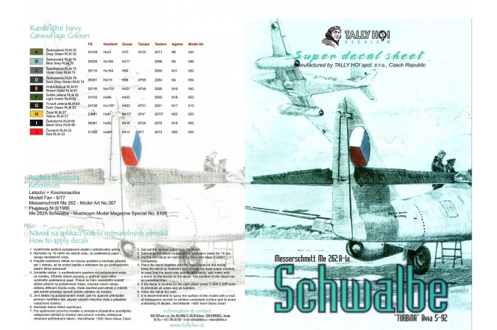 Obtisky - ME-262 A (1:32) - 32006