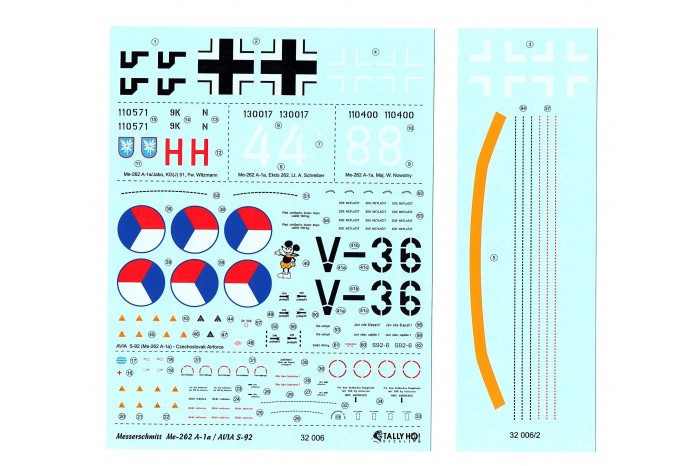 Obtisky - ME-262 A (1:32) - 32006