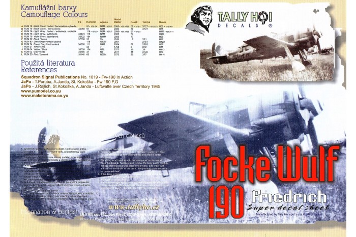 Obtisky - FW-190 F8 (1:32) - 32005