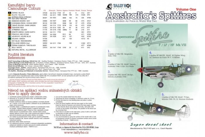 Obtisky - RAF Spitfires Mk.VIII, part 1 (1:48) - 48043