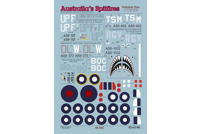 Obtisky - RAF Spitfires Mk.VIII, part 1 (1:48) - 48043