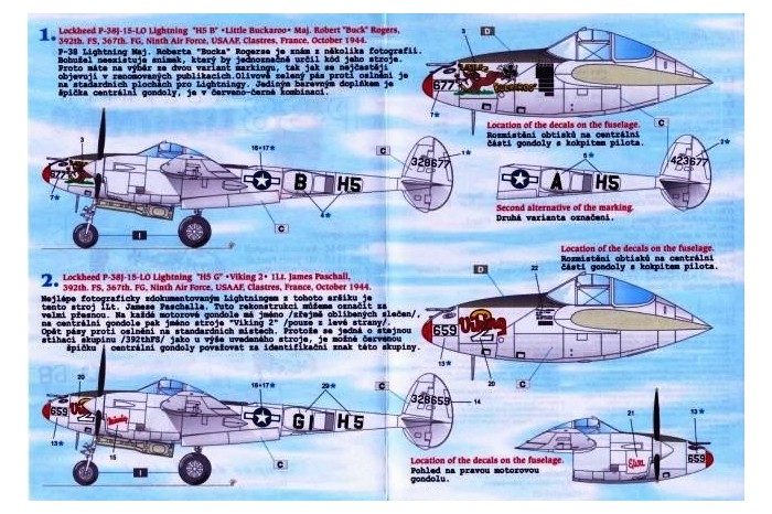 Obtisky - P-38 Lighting, part 2 (1:48) - 48037
