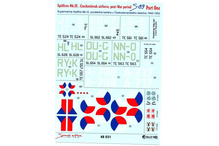 Obtisky - Cs Spitfires 1945-1952, part 1 (1:48) - 48031