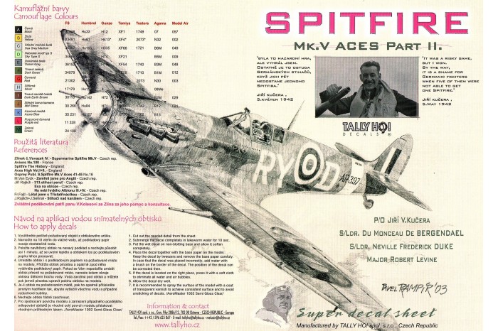 Obtisky - Spitfire Mk.V - Aces, part 2 (1:48) - 48018