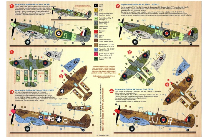 Obtisky - Spitfire Mk.V - Aces, part 2 (1:48) - 48018
