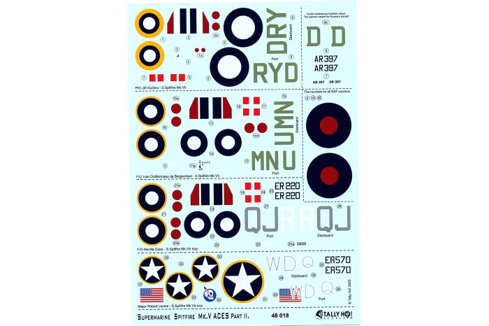 Obtisky - Spitfire Mk.V - Aces, part 2 (1:48) - 48018