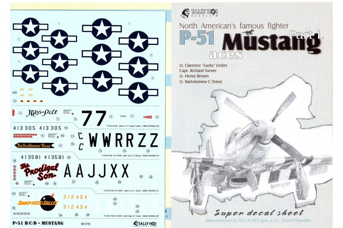 Obtisky - P-51 B, C, D Mustang, part 1 (1:48) - 48016
