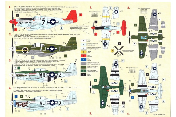 Obtisky - P-51 B, C, D Mustang, part 1 (1:48) - 48016
