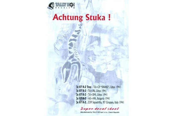 Obtisky - JU-87 Achtung Stuka! (1:48) - 48003