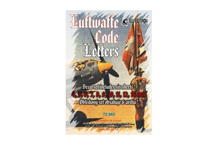 Obtisky - Luftwaffe Code letters - 72043