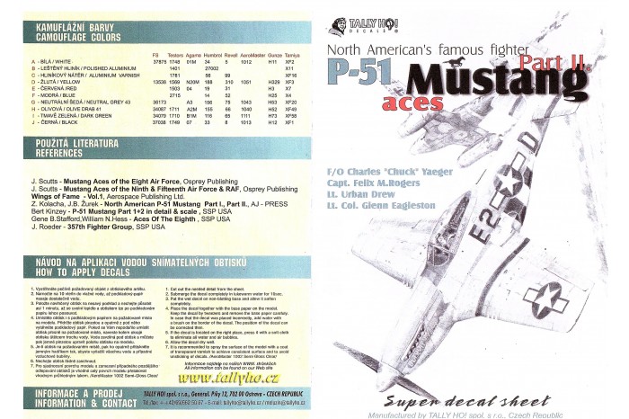 Obtisky - P-51 B, D Mustang, part 2 - 72025