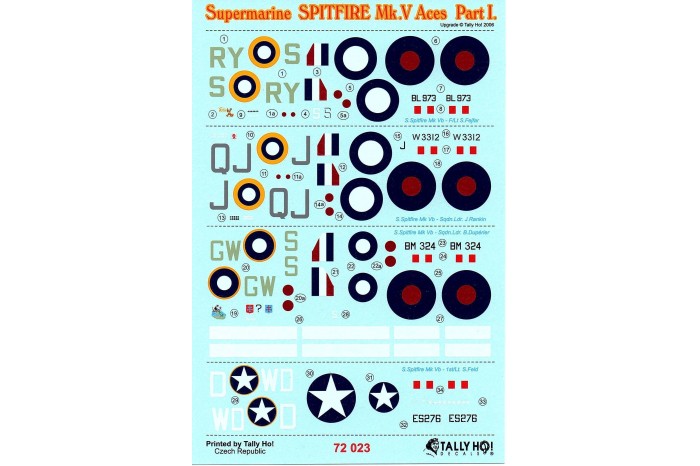 Obtisky - Spitfire Mk.V - ACES, part 1 - 72023