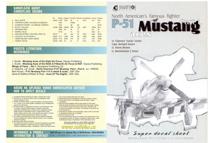 Obtisky - P-51 B, C, D Mustang, part 1 - 72022