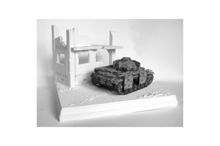 Pobořený dům u cesty - 3N18