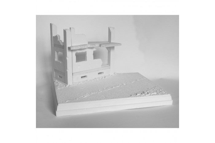 Pobořený dům u cesty - 3N18