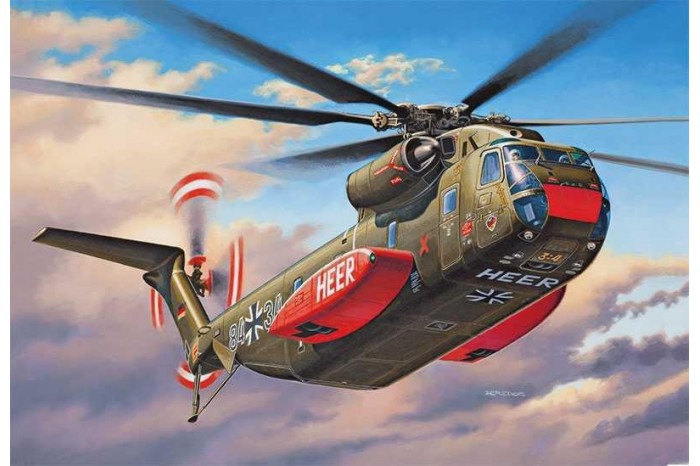 Plastic ModelKit vrtulník 04858 - CH-53 G Heavy Transport Helicopter (1:144)