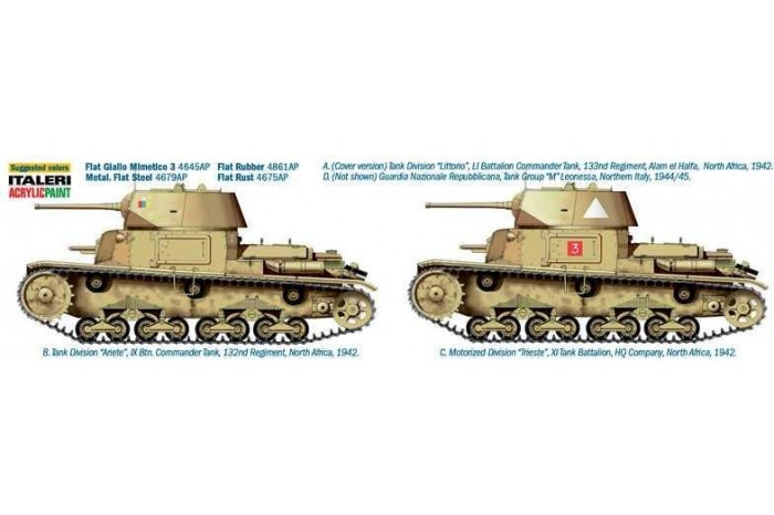Model Kit tank 6543 - M13/40 with Bersaglieri (1:35)