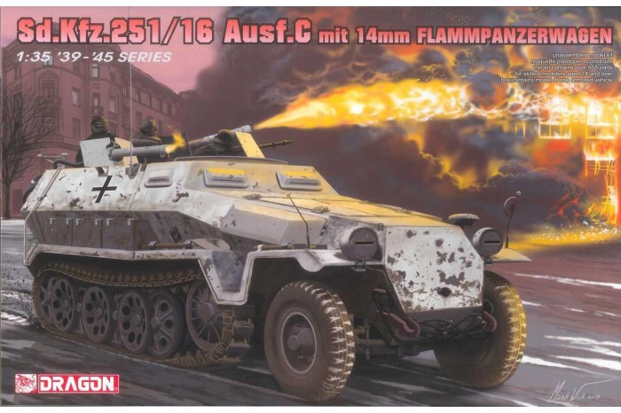 Model Kit tank 6864 - Sd.Kfz.251/16 Ausf.C Flammpanzerwagen (1:35)
