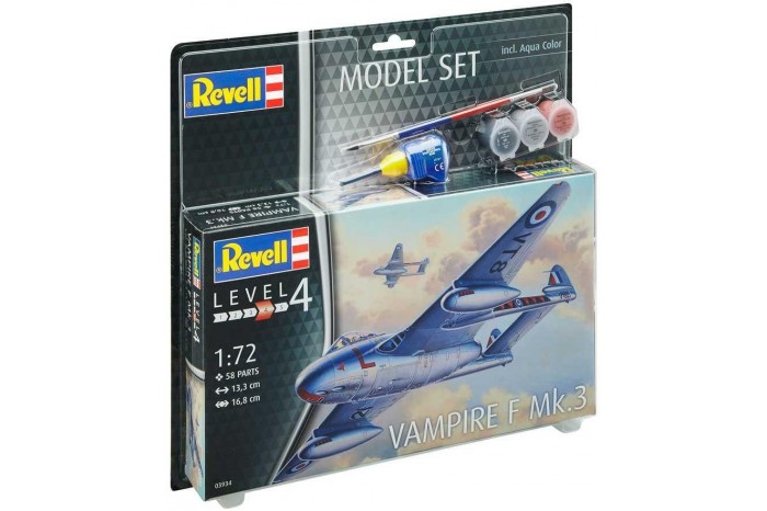 ModelSet letadlo 63934 -  Vampire F Mk.3 (1:72)