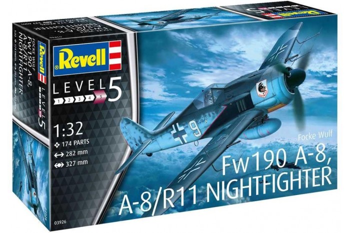 Plastic ModelKit letadlo 03926 - Focke Wulf  Fw190A-8, A-8/R11 Nightfighter (1:32)