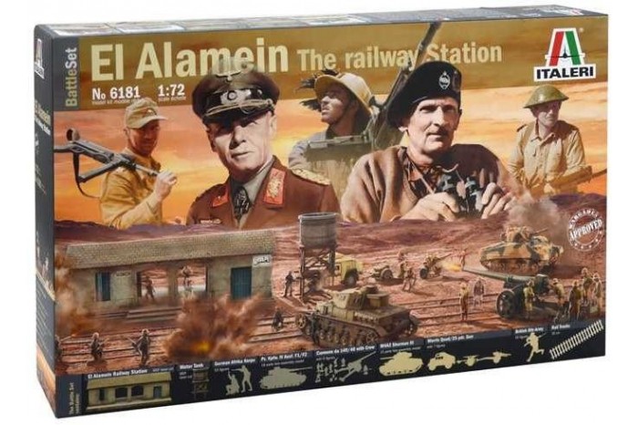 Model Kit diorama 6181 - EL ALAMEIN WAR - BATTLESET (1:72)