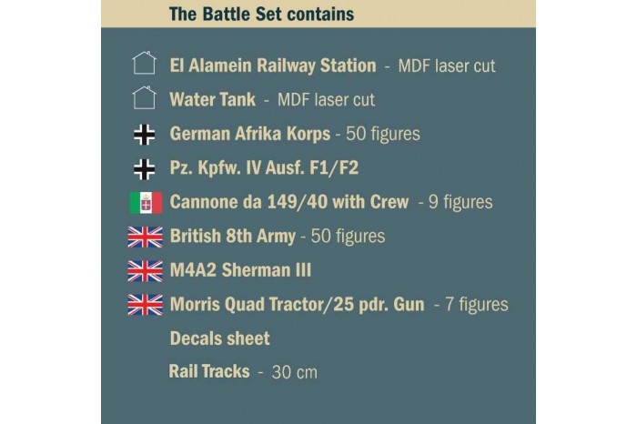 Model Kit diorama 6181 - EL ALAMEIN WAR - BATTLESET (1:72)