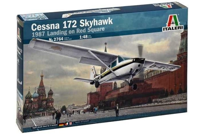 Model Kit letadlo 2764 - CESSNA 172 SKYHAWK - 1987 Landing on Red Square (1:48)