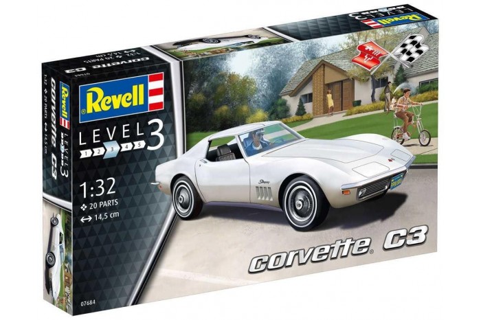 Plastic ModelKit auto 07684 - Corvette C3 (1:32)