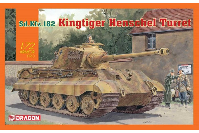 Model Kit tank 7558 - Sd.Kfz.182 Kingtiger Henschel Turret (1:72)