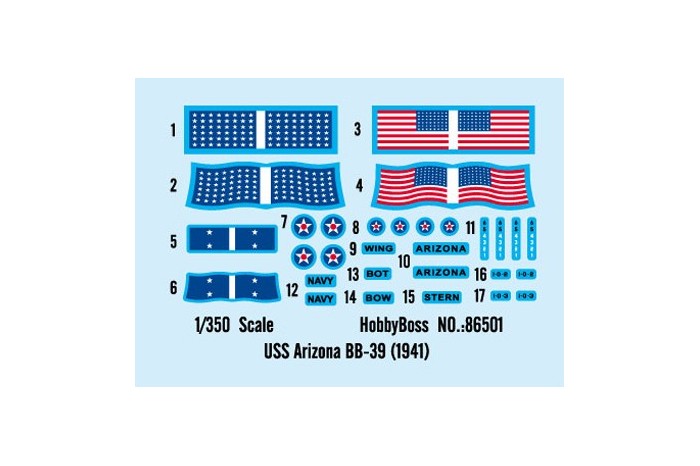 USS Arizona BB-39 1941 (1:350) - 86501