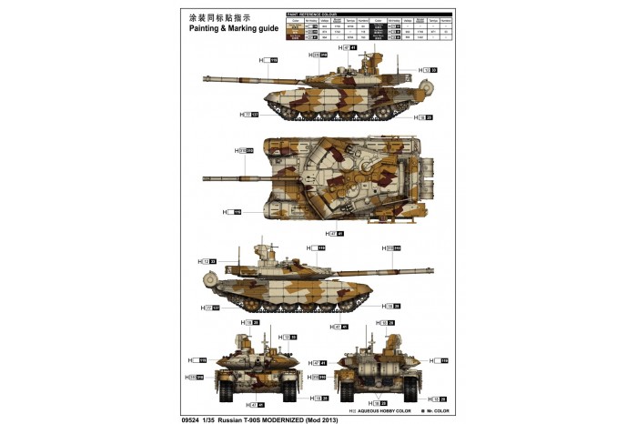 T-90S Modernized Mod. 2013 (1:35) - 09524